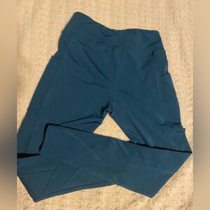 Fitkicks Teal leggings/Geometric Richard Allan leggings lot